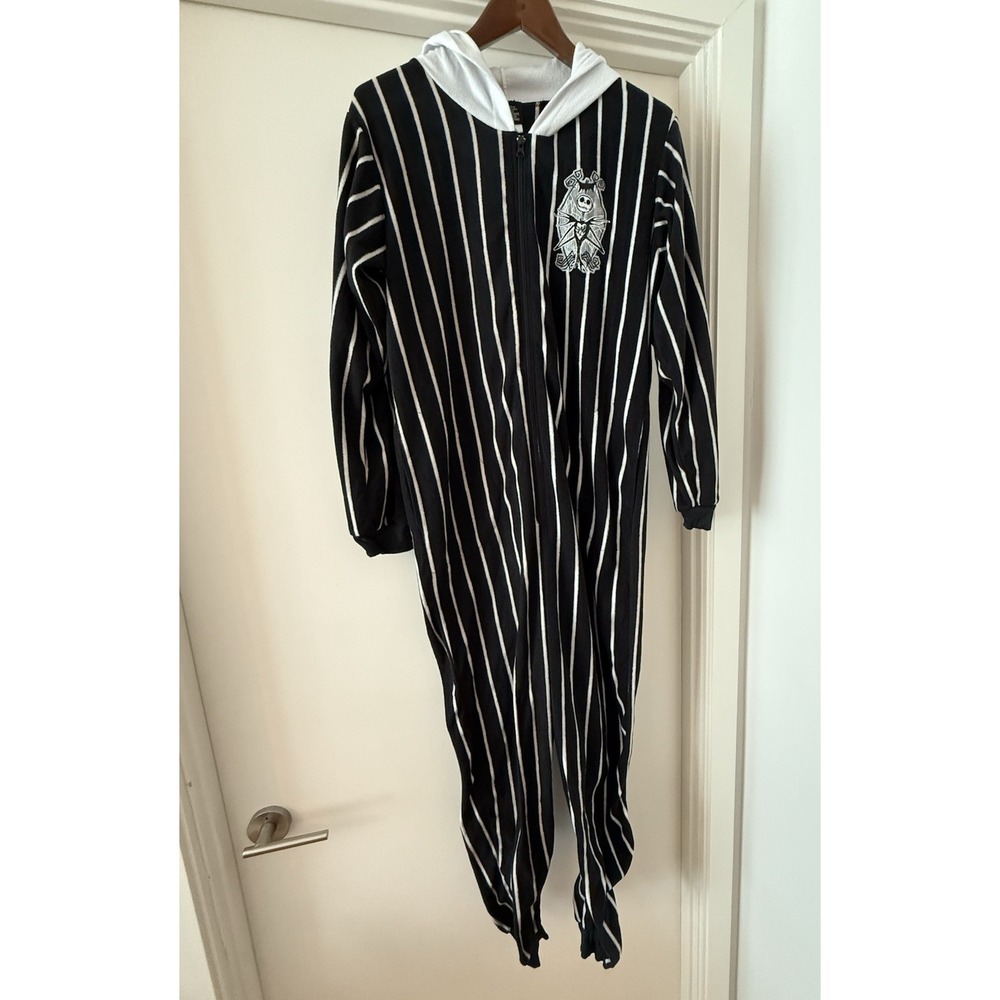 DISNEY‎ Tim Burton LARGE Nightmare Before Xmas Jack Skellington Jumpsuit Costume